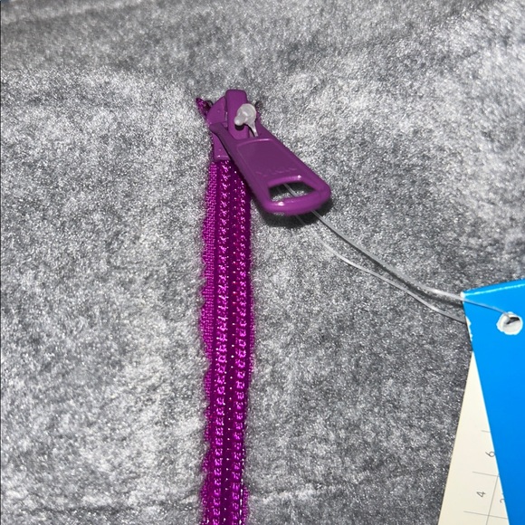 Columbia Charcoal Fleece Vest with Violet Zipper - Picture 7 of 7